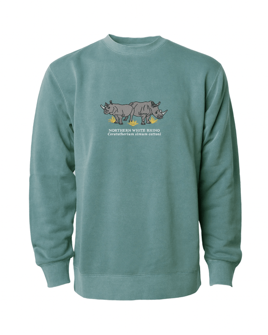 (PREORDER) Northern White Rhino Sweatshirt - Fauna & Co